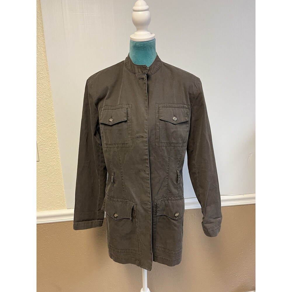 1990 Emanuel Ungaro Utility‎ Military Cotton Jacket Women’s 4 Small Vintage